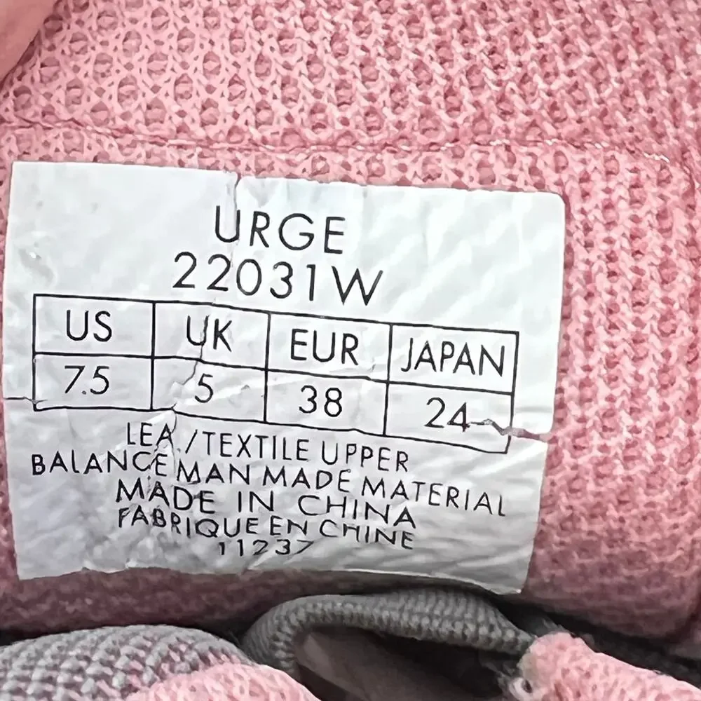 GIRO Women's Urge Spiked Bike Riding Shoes Pink & Gray 7.5